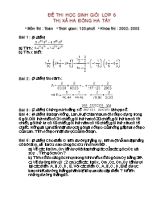 Đề thi học sinh giỏi lớp 6 - Thị xã Hà Đông Hà tây